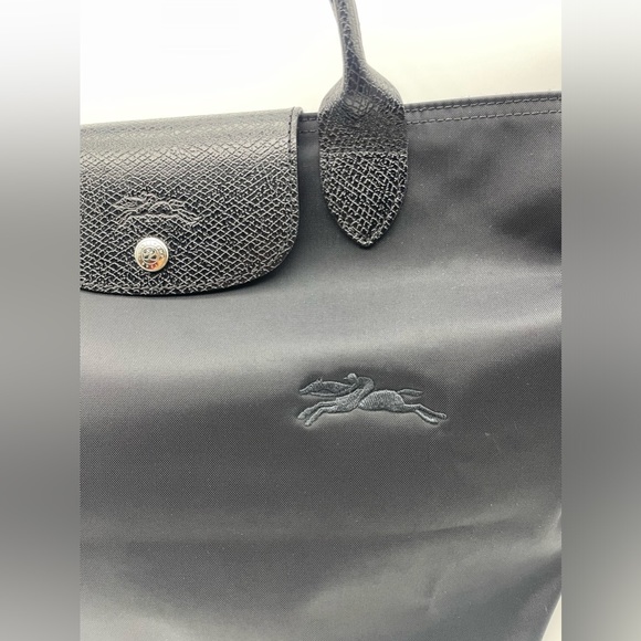 Longchamp Le Pliage Green Medium Top Handle Folding Tote Bag - Picture 4 of 11